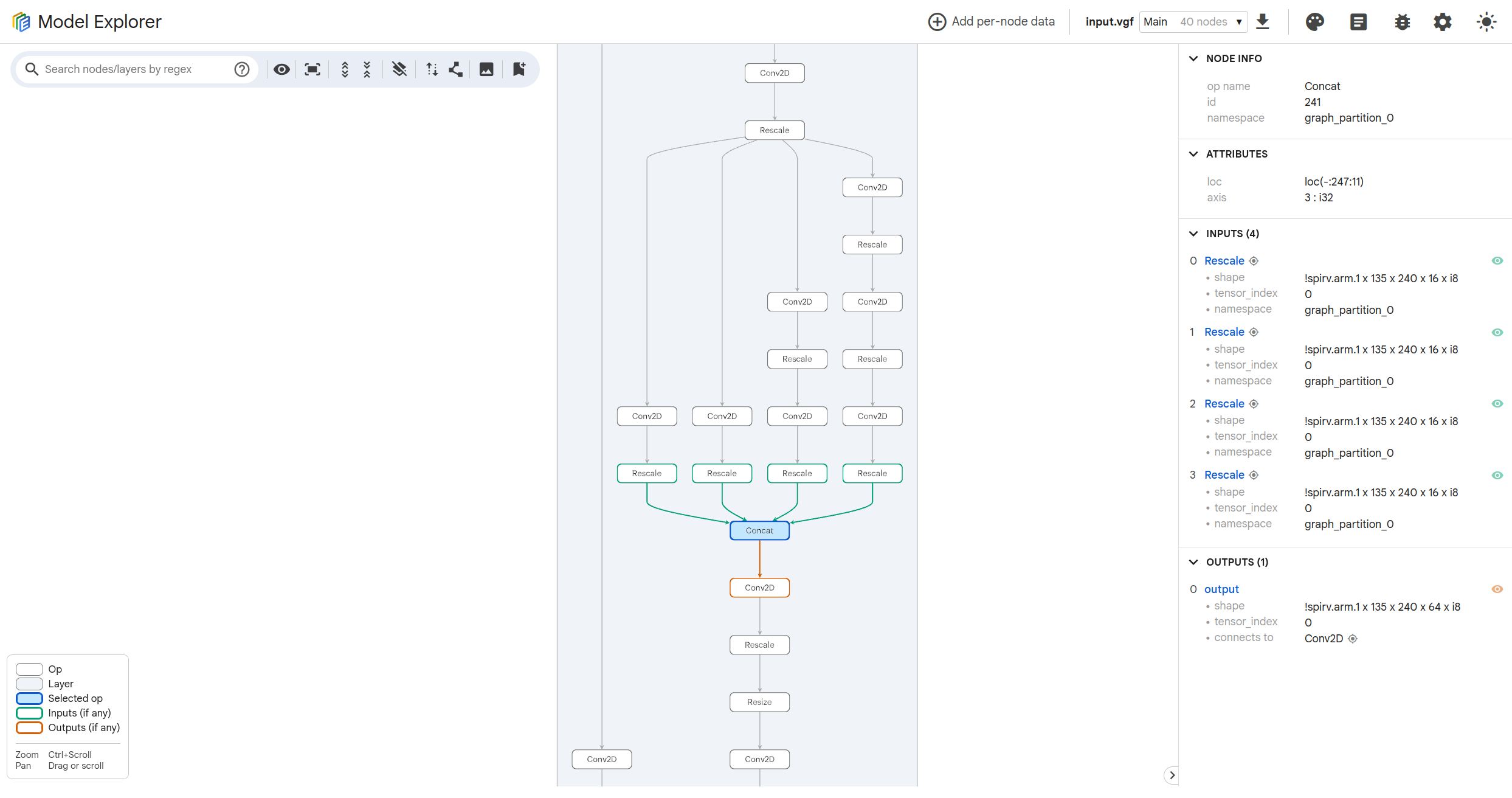 Model Explorer screenshot