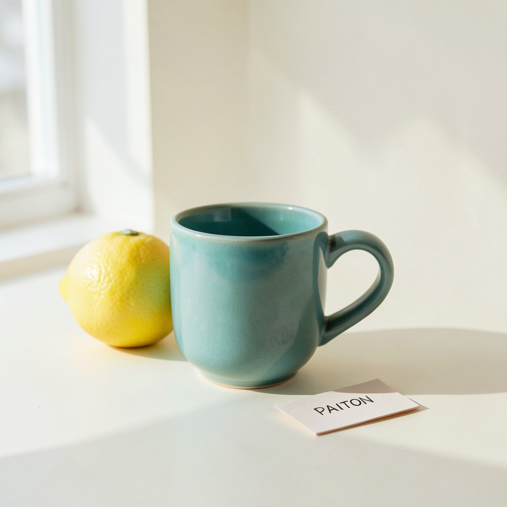 Cup and lemon