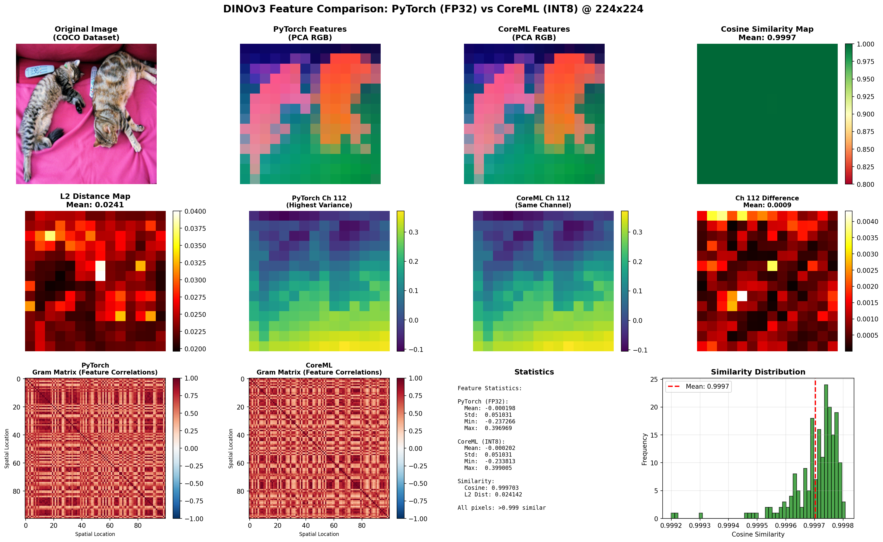 Feature Comparison Visualization