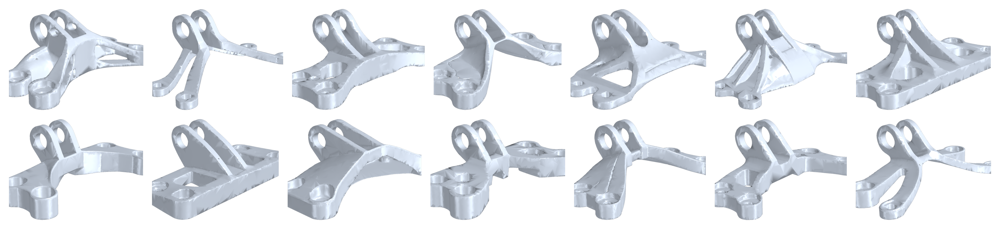 Generated bracket meshes (geometry)
