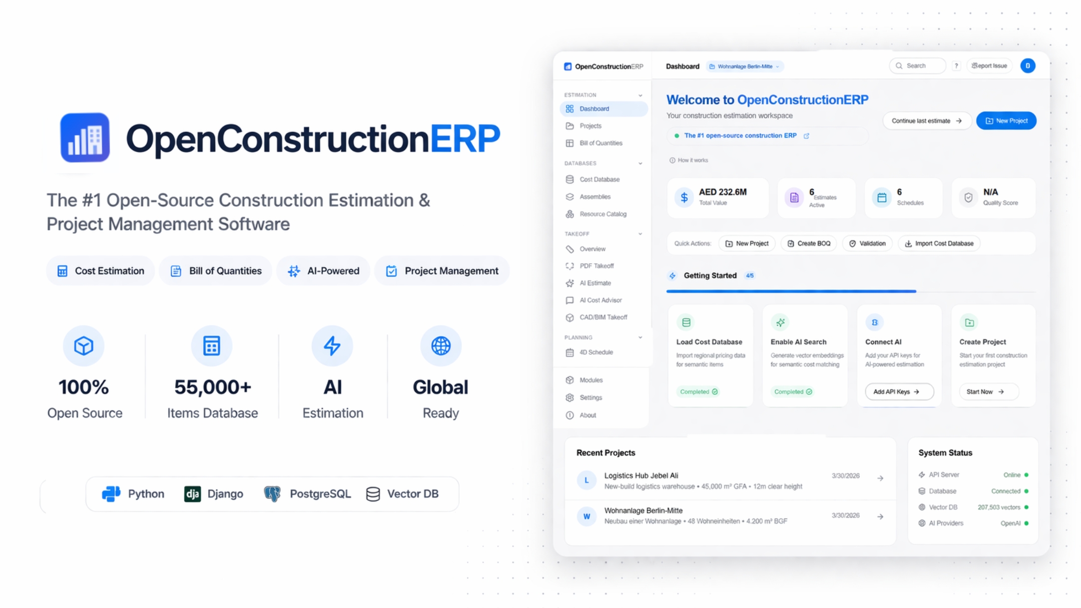 OpenConstructionERP — the platform that consumes CWICR