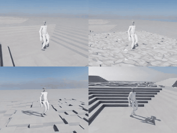 playback: 4 parallel envs