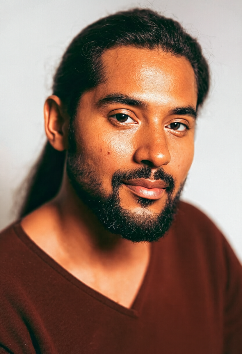 Studio portrait of a man