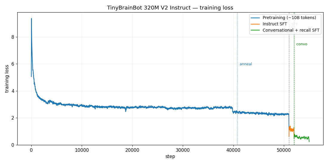 training loss curve