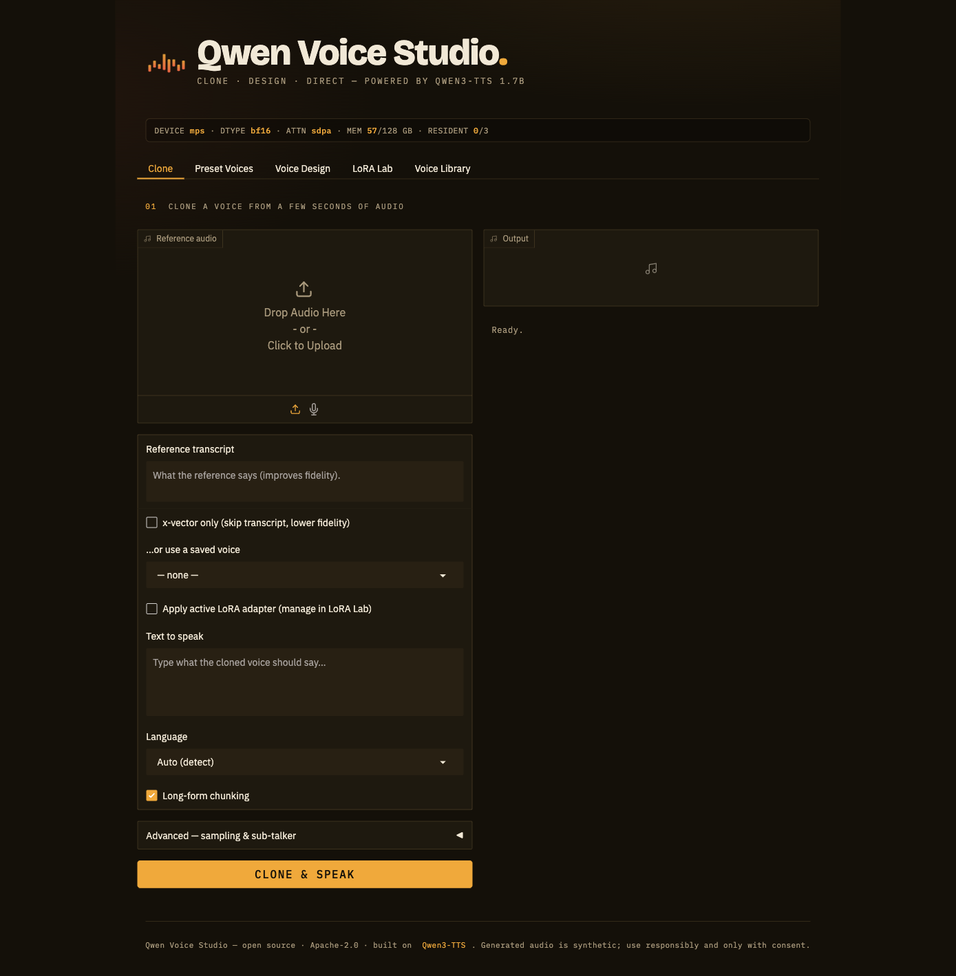 Qwen Voice Studio