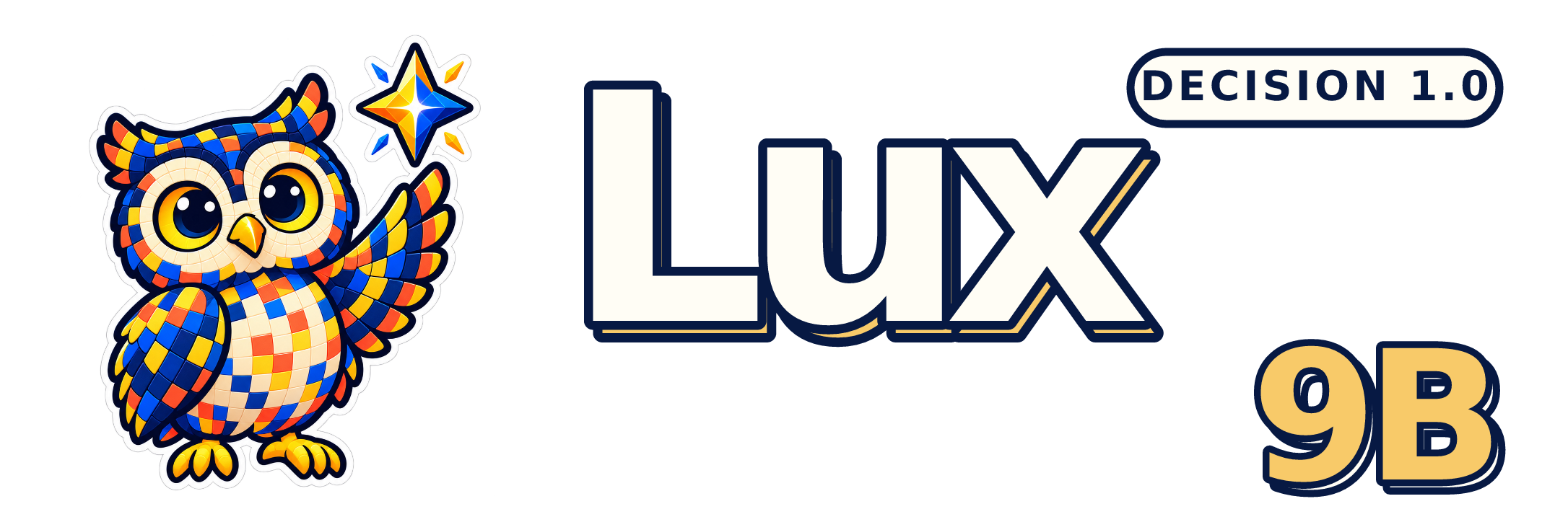 Open Decision Foundation Models — Lux-9B