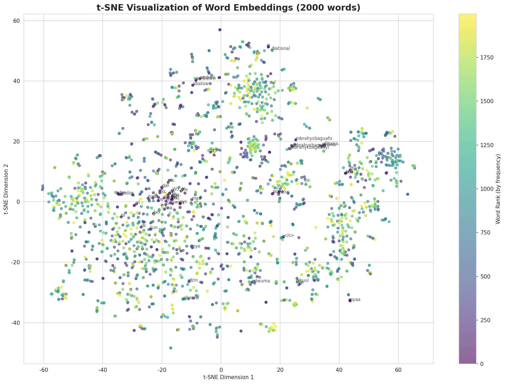 t-SNE Words