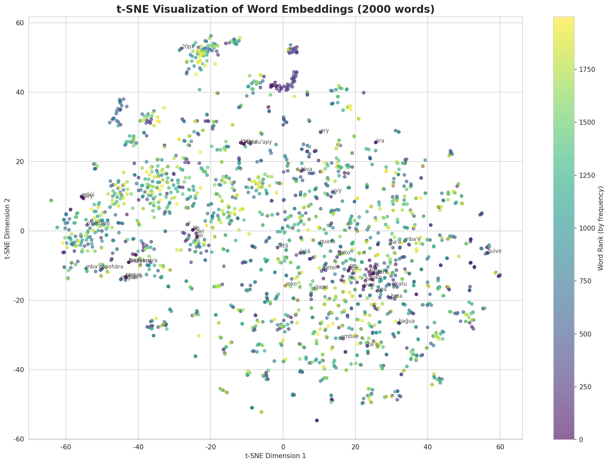 t-SNE Words