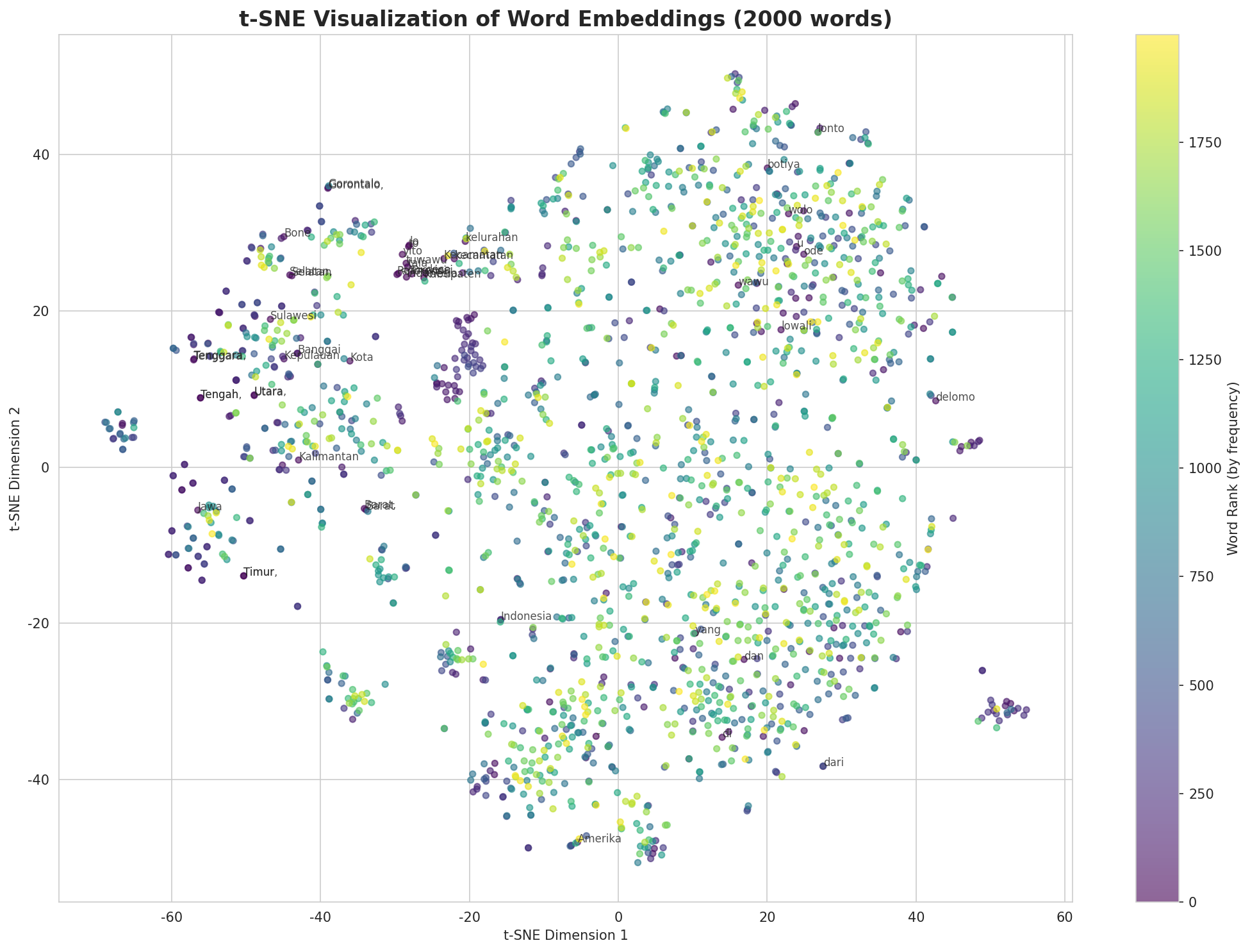 t-SNE Words