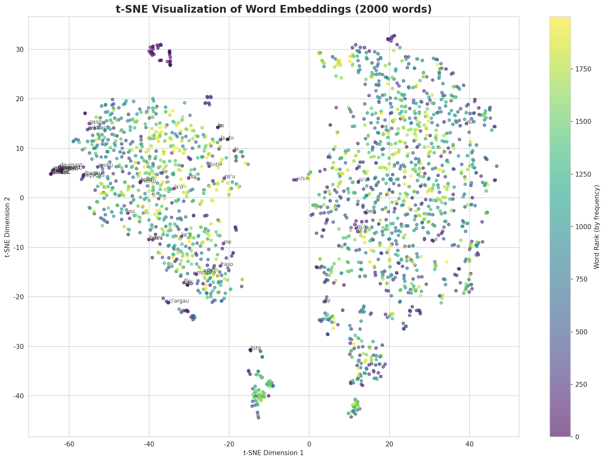 t-SNE Words