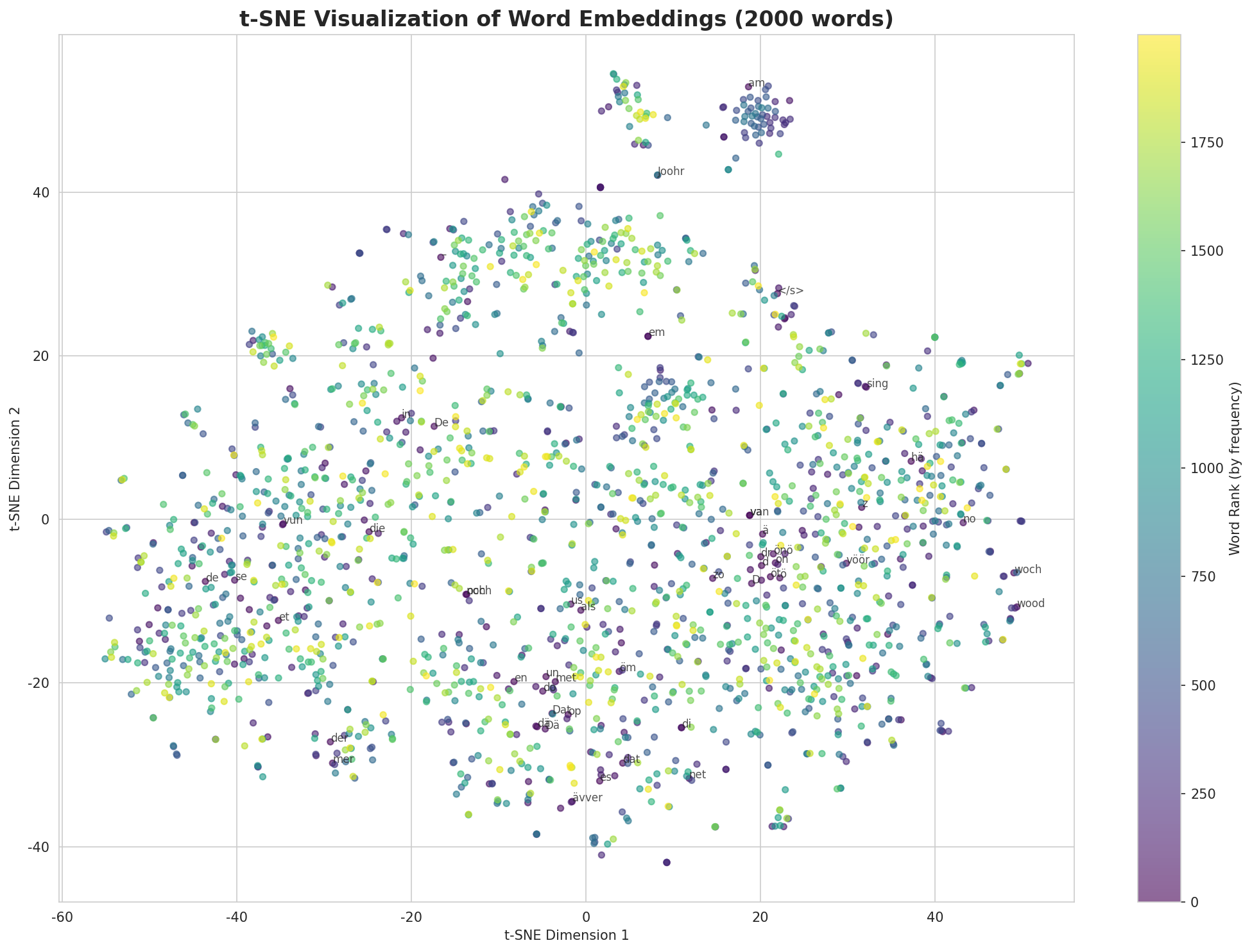 t-SNE Words