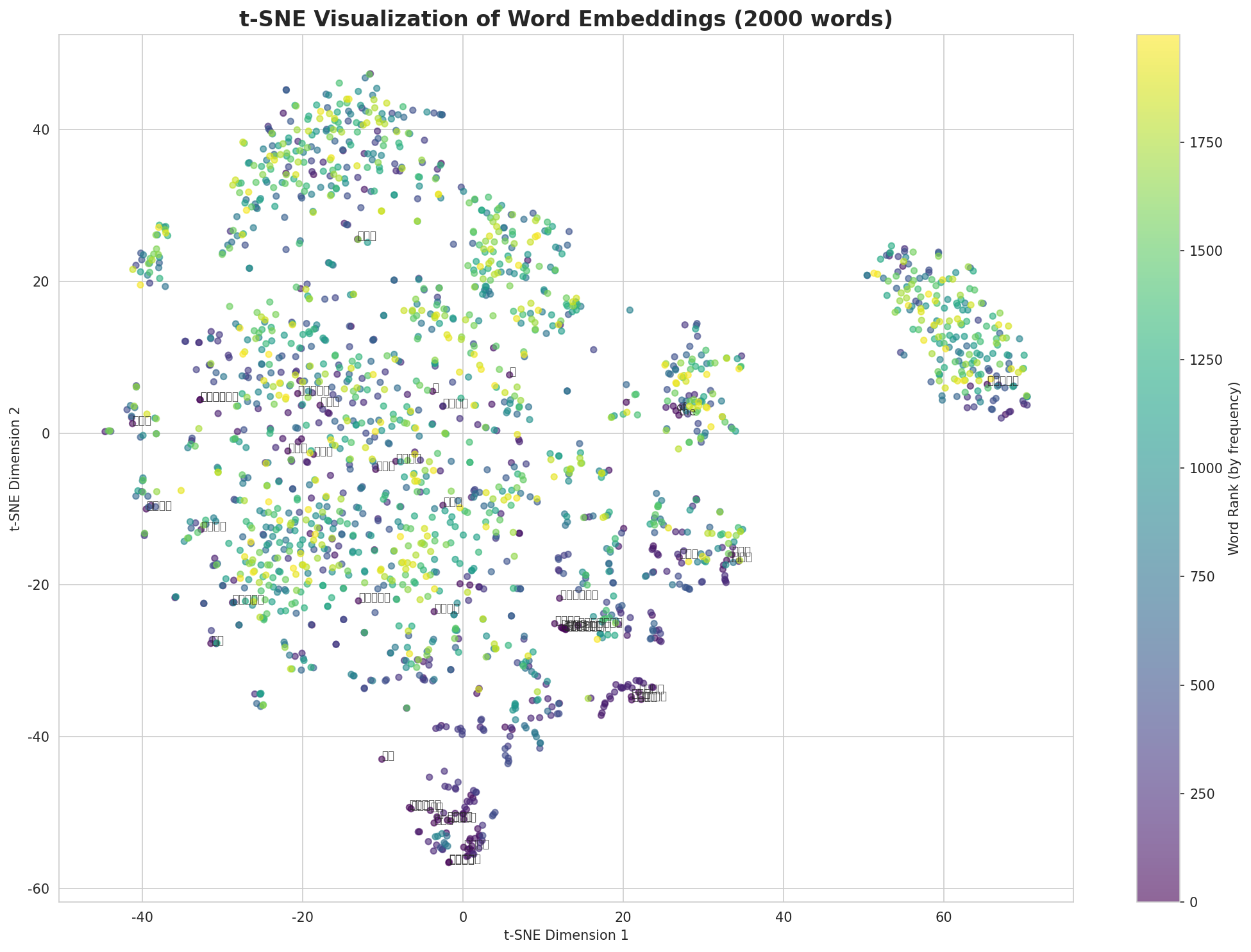t-SNE Words