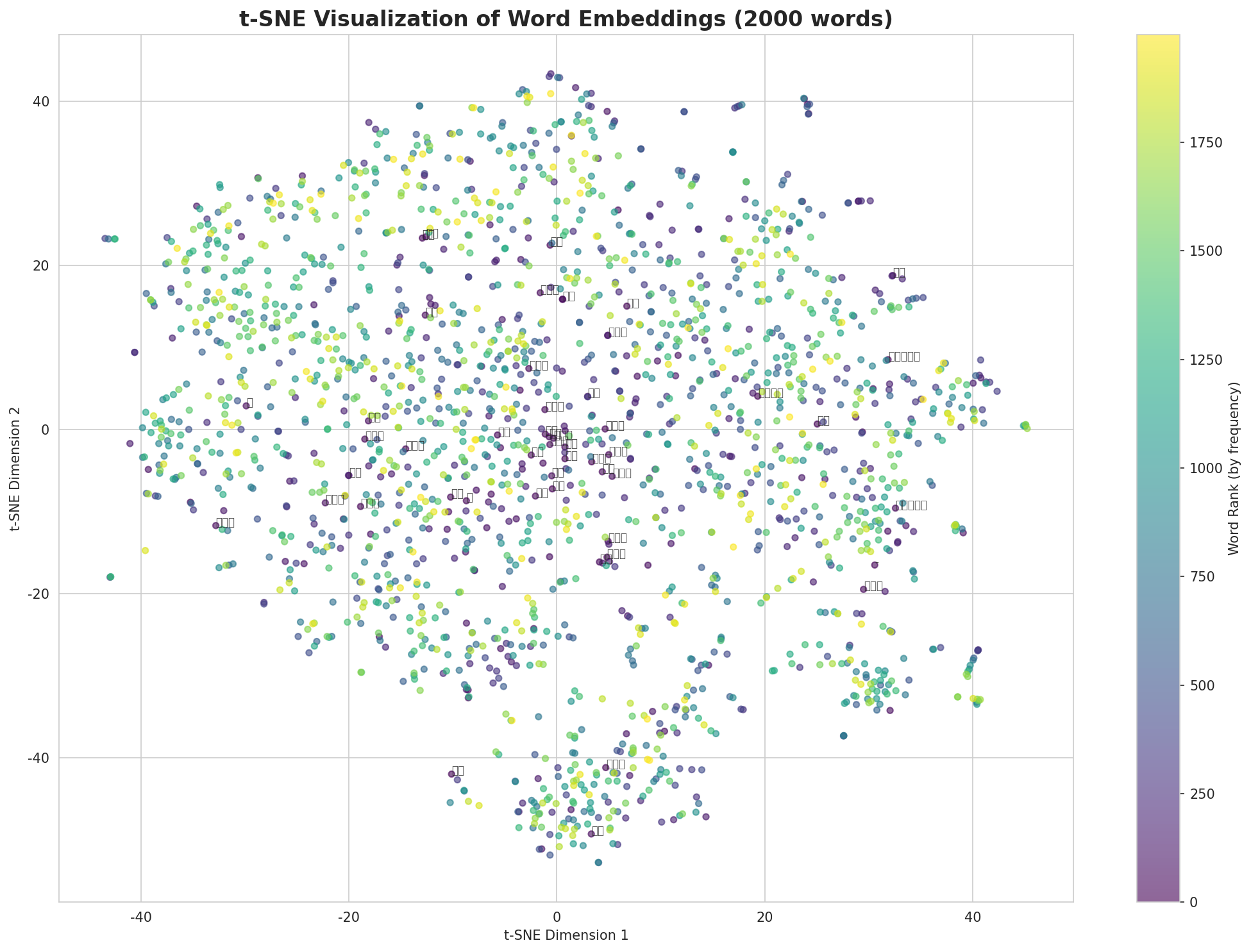 t-SNE Words