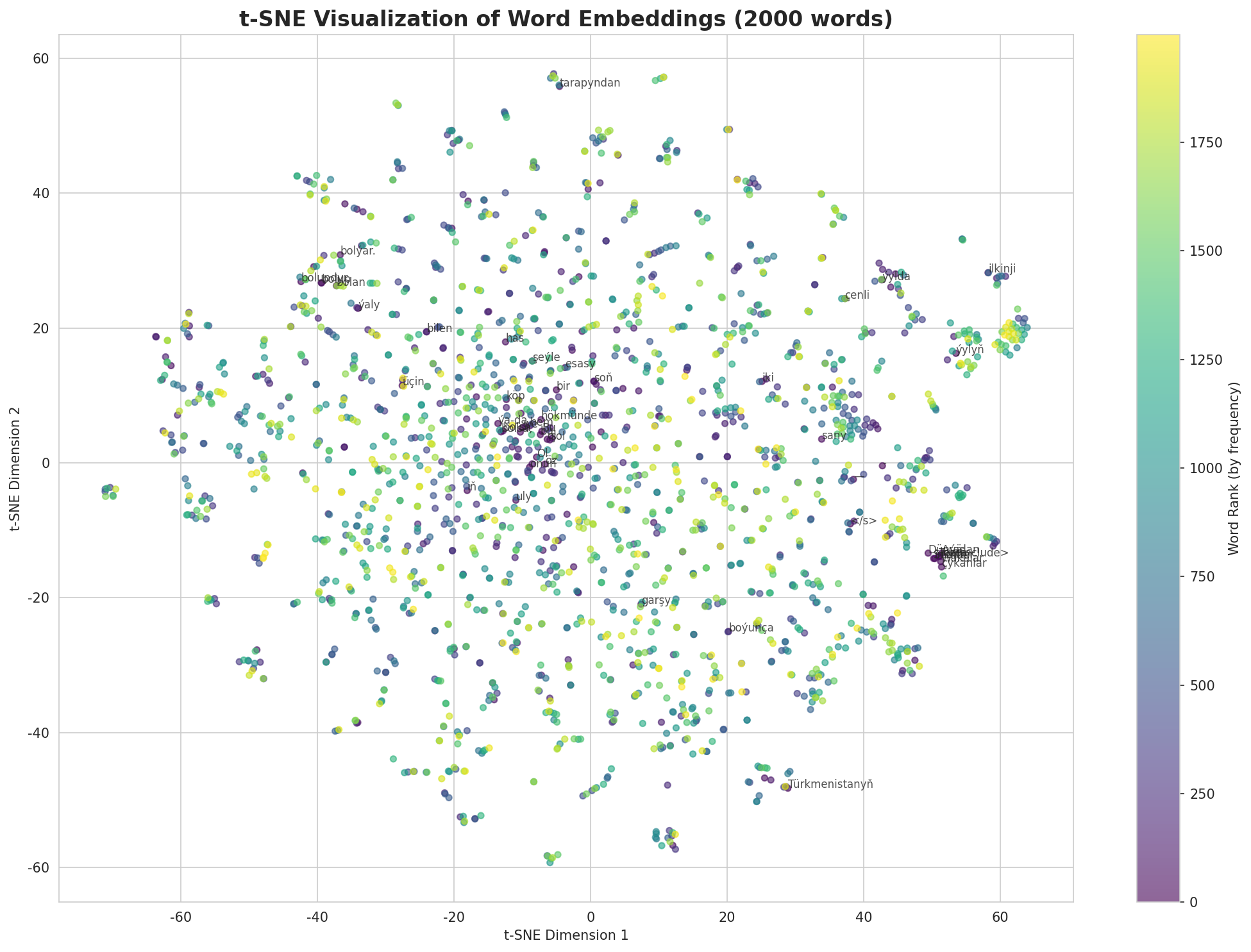 t-SNE Words