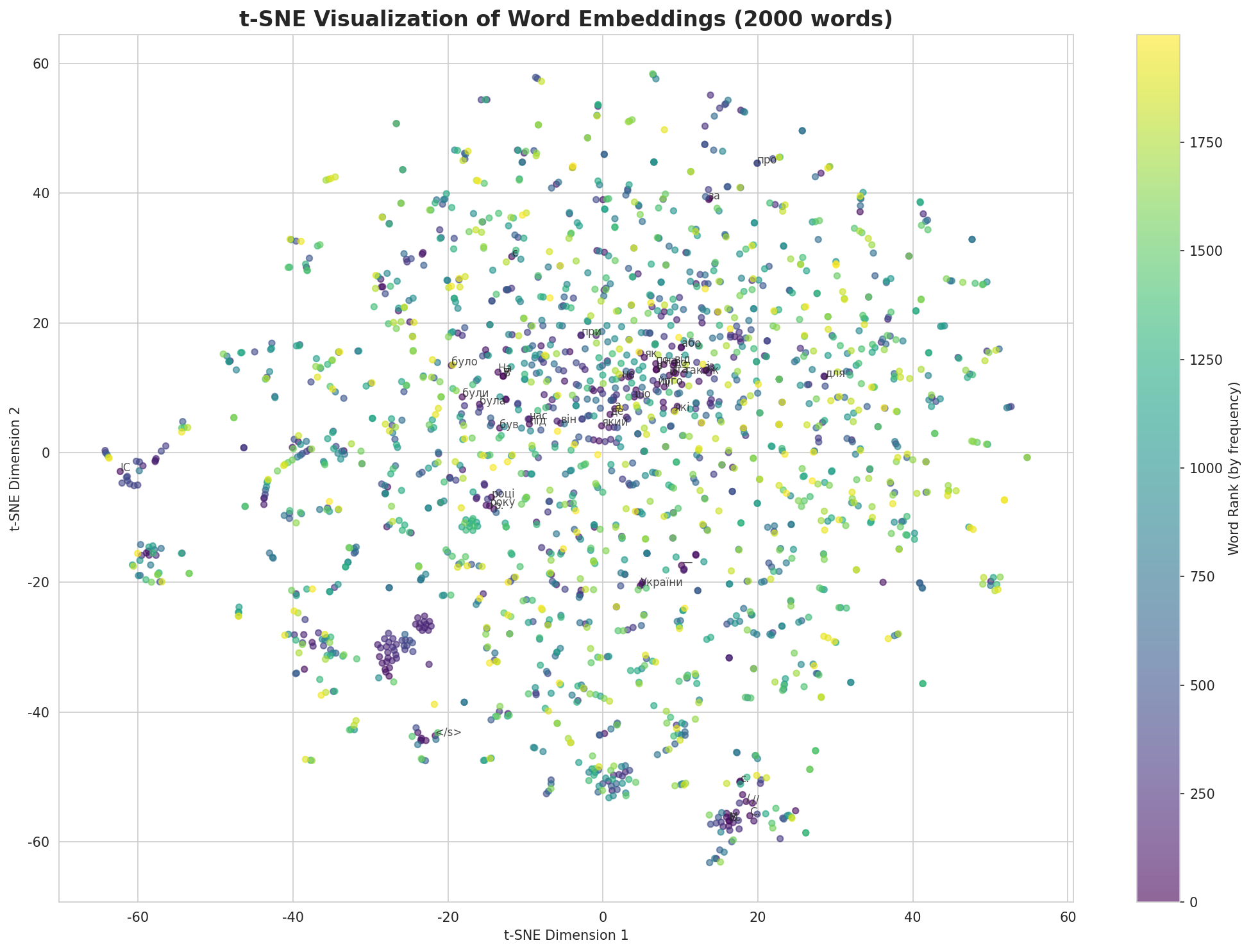 t-SNE Words