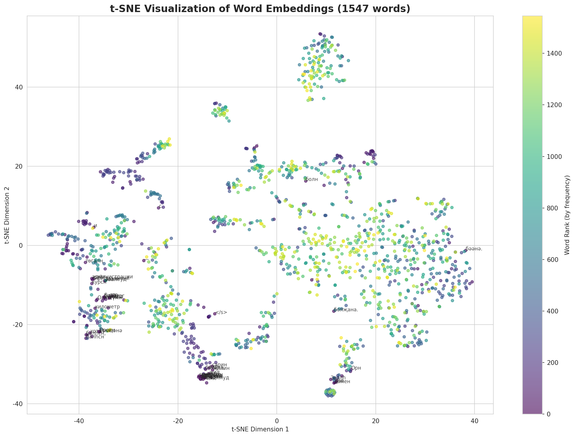 t-SNE Words